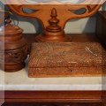 D08. Carved wood boxes. 